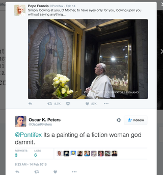 Illustration for article titled The Pope's Twitter Mentions Are a Living Hell